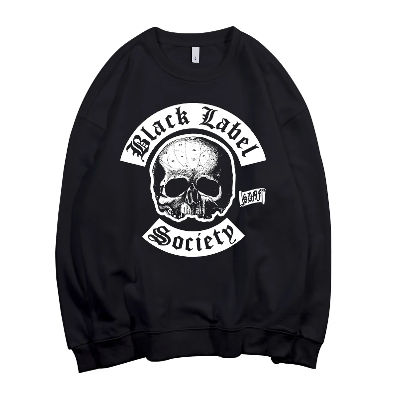 2 дизайна черный Label Society Pollover Толстовка Рок толстовка панк sudadera уличная флисовая верхняя одежда тяжелый металлический череп кости