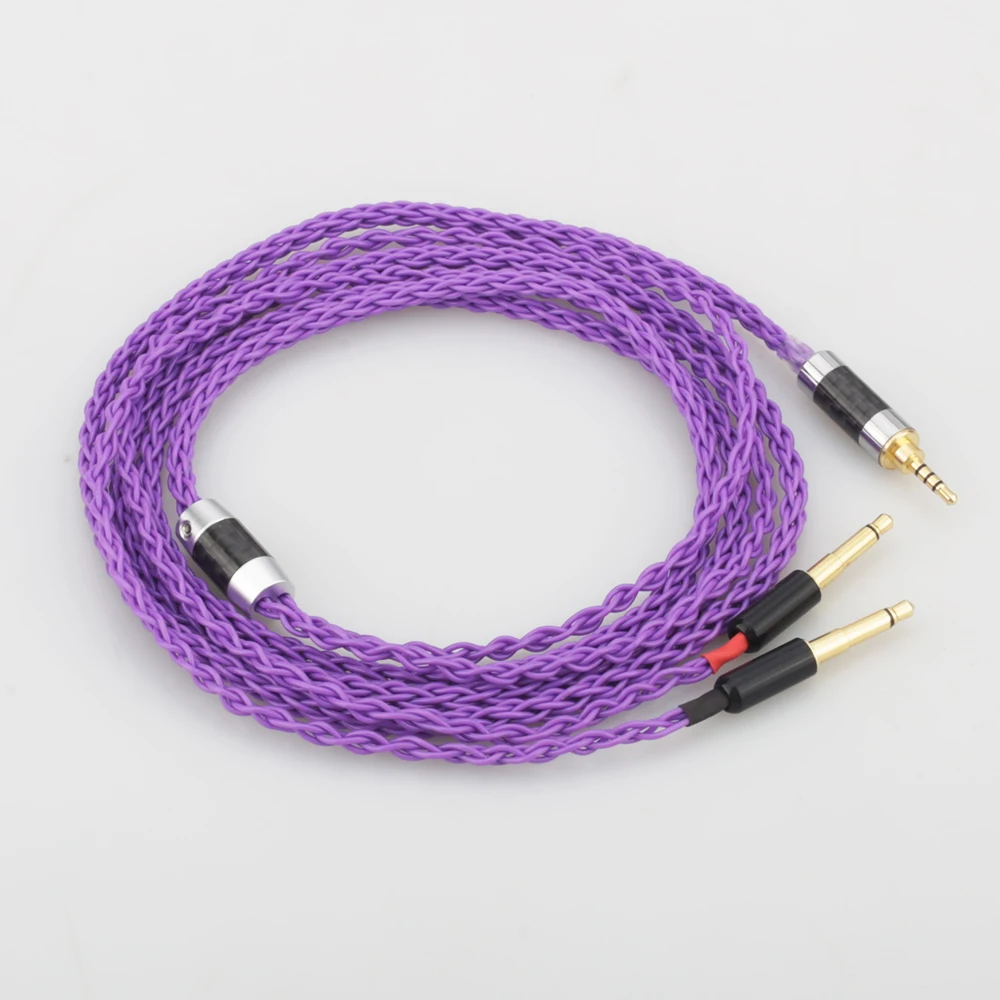 Audiocrast HIFI Silver Plated Headphone Upgrade Cable for Meze 99 Classics Focal Elear T1P T5P t1 MDR Z7 D600 D7100 Headphones
