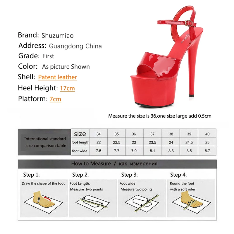 Women High Heels Platform High Heels Sandals Platform Sandals Pole Dance Shoes Stripper High Heels Women Sexy Show Shoes Sandals Party Club 15 17 CM Platform High-heeled Wedding