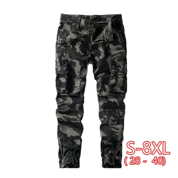 

Spring Overalls Mens Camouflage Casual Pants Large Size Nine Points Pants Washed Trousers Men 2020
