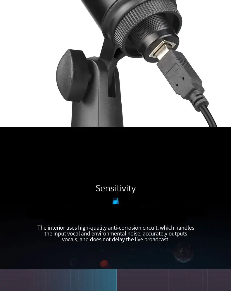 USB конденсаторный микрофон игра караоке Twitch голосовой Подкаст настольная подставка микрофоны подключи и играй микрофон для Youtube