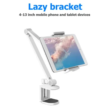 

Universal Gooseneck Phone Tablet Holder Bracket 360 Rotating Flexible Long Arm Table Bed Mobile Stand Mount for 4-13 inch