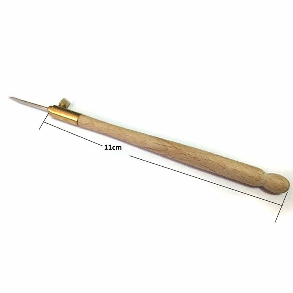Блестки Neddle 11 см одежда точный тамбурный крючок Вышивка Иглы 3 Neddles деревянный цвет украшения дома инструменты для вышивки