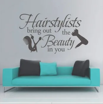 

YOYOYU Hair Stylists Wall Decal Vinyl Wall Sticker Beauty Salon Decoration HairSalon Wall Mural Hair Salon WallArt StickerHL149