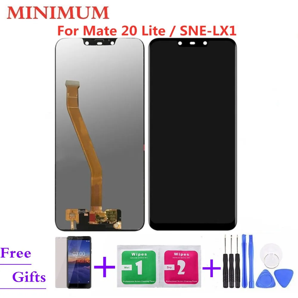 

For Huawei Mate 20 Lite 6.3" LCD Display + Touch Screen Digitizer Assembly Tested For Huawei Mate 20Lite SNE-LX1 SNE-LX2 SNE-LX3