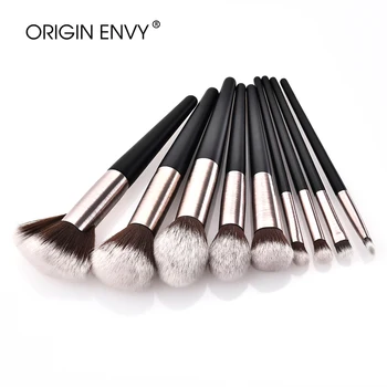 

ORIGIN ENVY 9Pcs Makeup Brushes Professional Make Up Brushes Set Foundation Powder Contour Eyes Blending Beauty Cosmetic Brushes