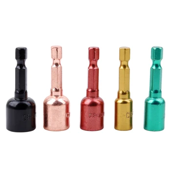 

5Pcs Colorful Impact Hex Bit 1/2" Drive Socket Screwdriver Hex Socket Post Wrench Tool Home Repair Tools 2020 New