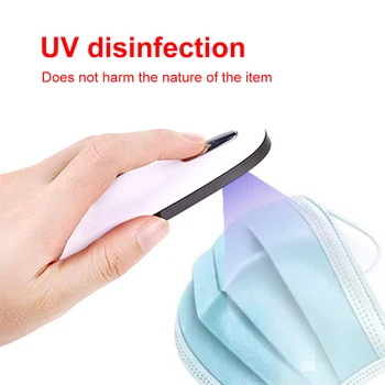 

Portable Ultraviolet Lamp Hotel Easy Operate LED Light USB Rechargeable Practical Sterilizer Plastic Time Saving Home Office