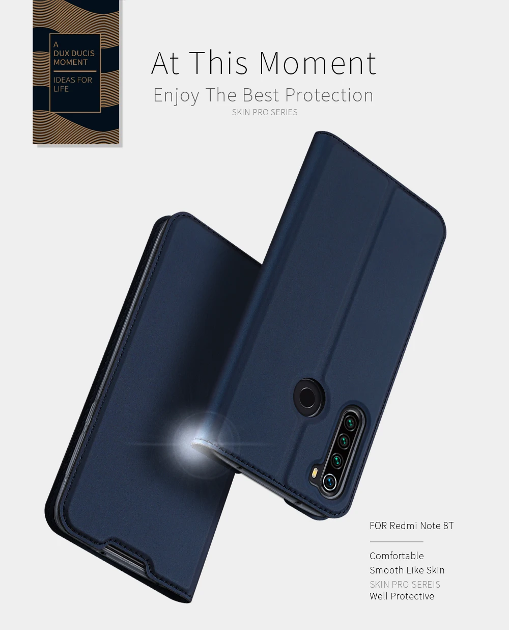 Чехол-книжка для Xiaomi mi Red mi Note 8T с отделением для карт и подставкой из искусственной кожи TPU Мягкий защитный чехол-бампер для мобильного телефона