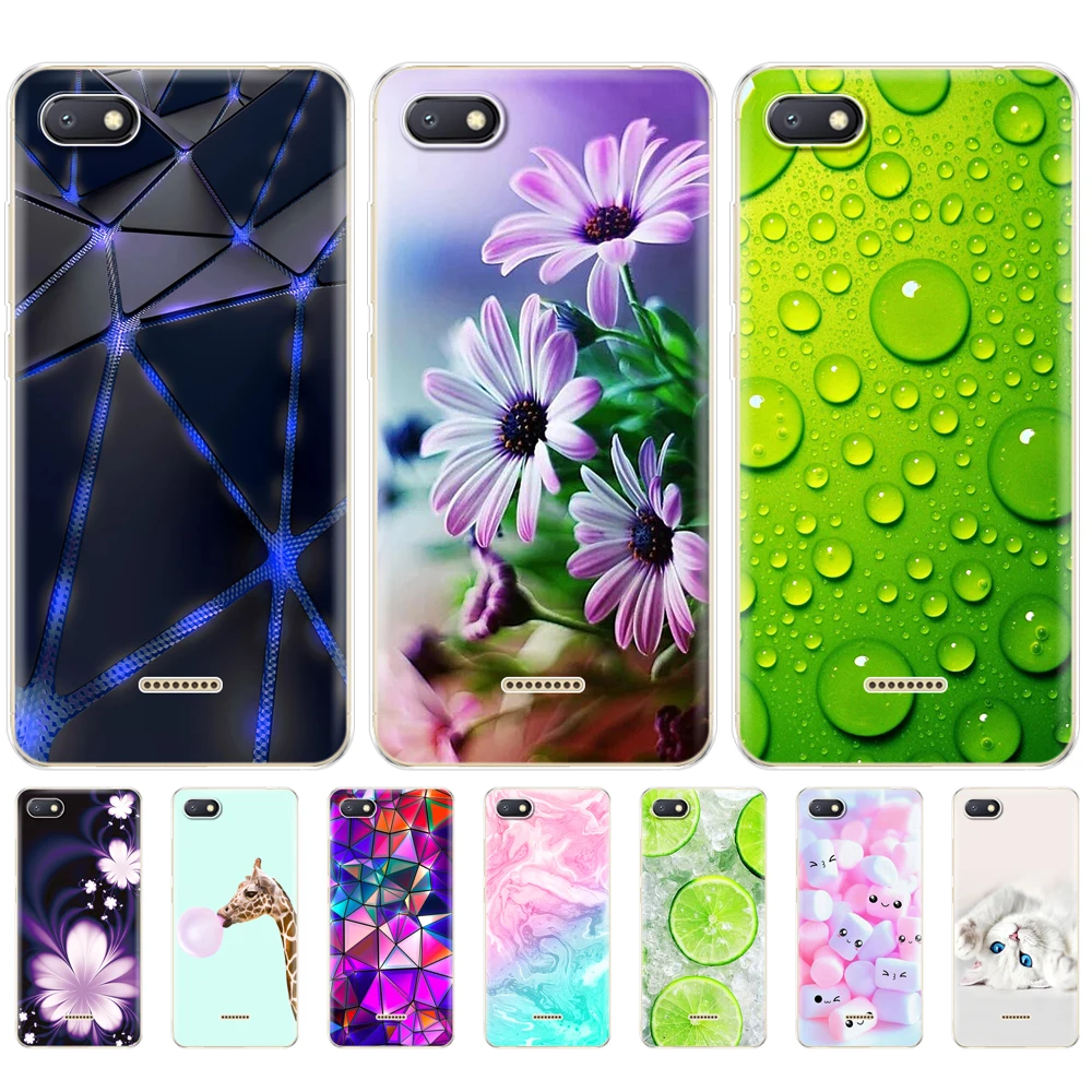 Funda de silicona para xiaomi Redmi 6a, funda trasera de tpu suave de protección completa para xiaomi Redmi 6 A, parachoques Hongmi 6a