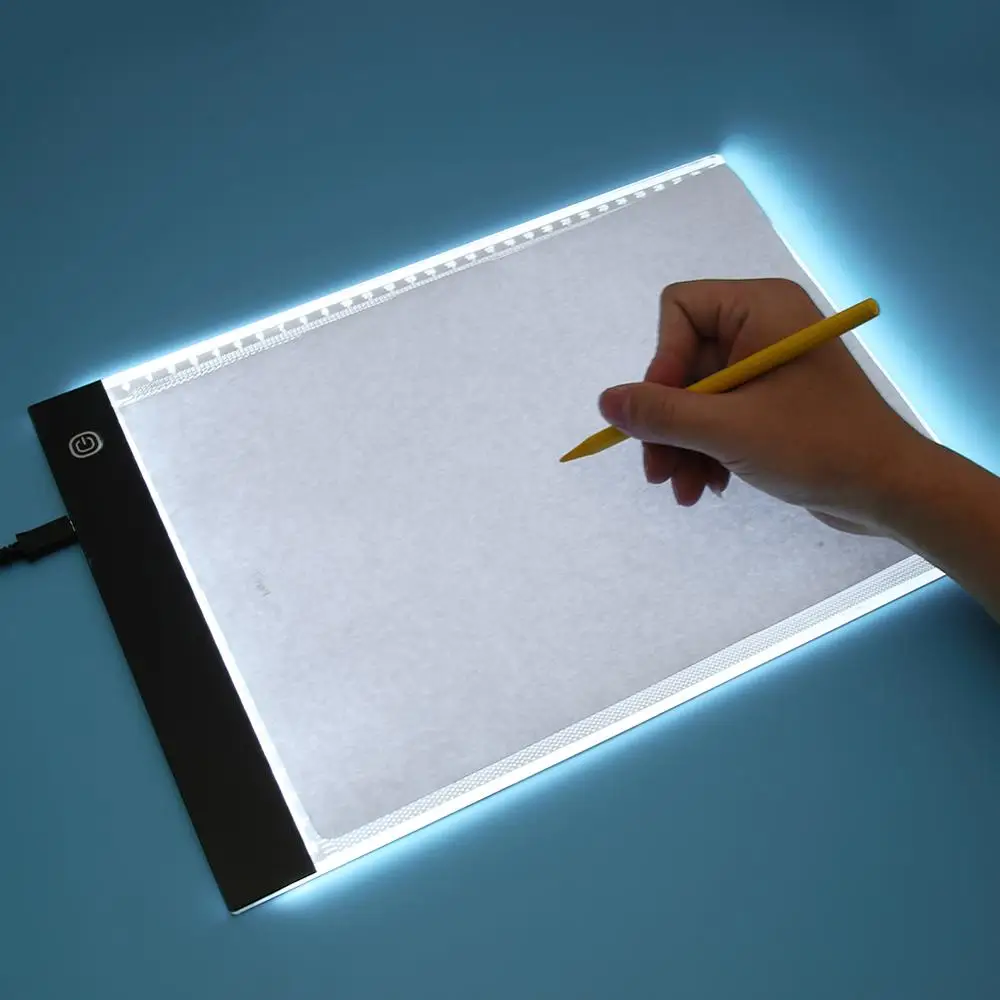 USB LED A4 Бумага привело скопировать Pad стол Книги по искусству Рисование