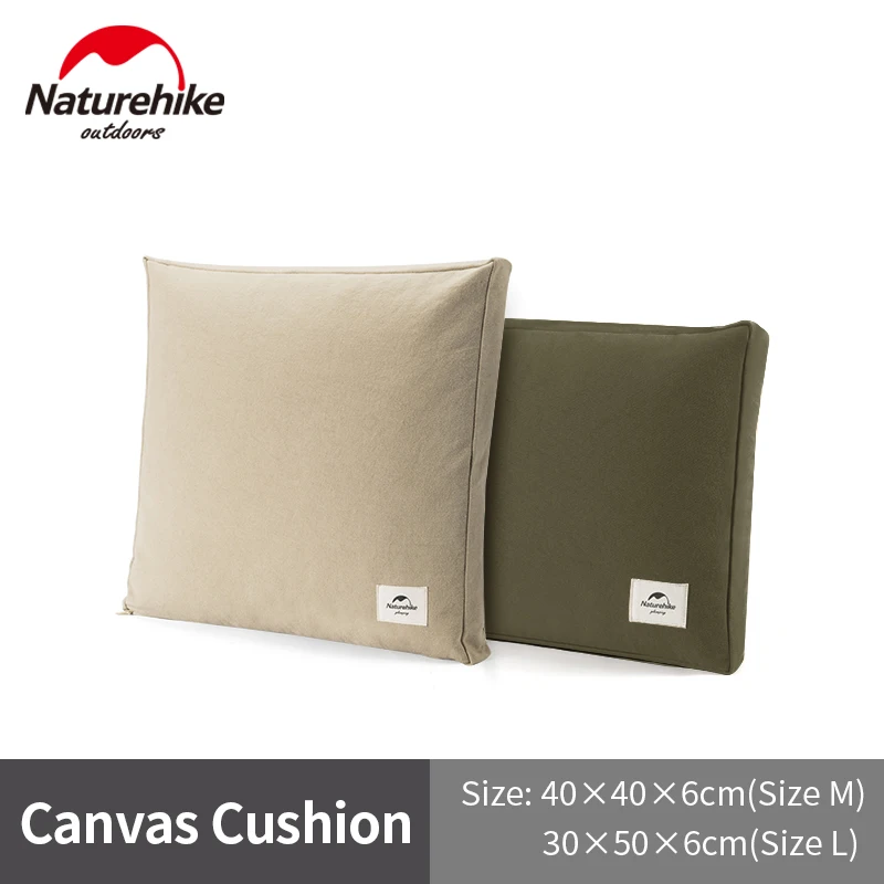 

Naturehike Outdoor Portable Canvas Cushion Camping Comfortable Chair Back Supporter Cushion Home Office Goose Feather Filling