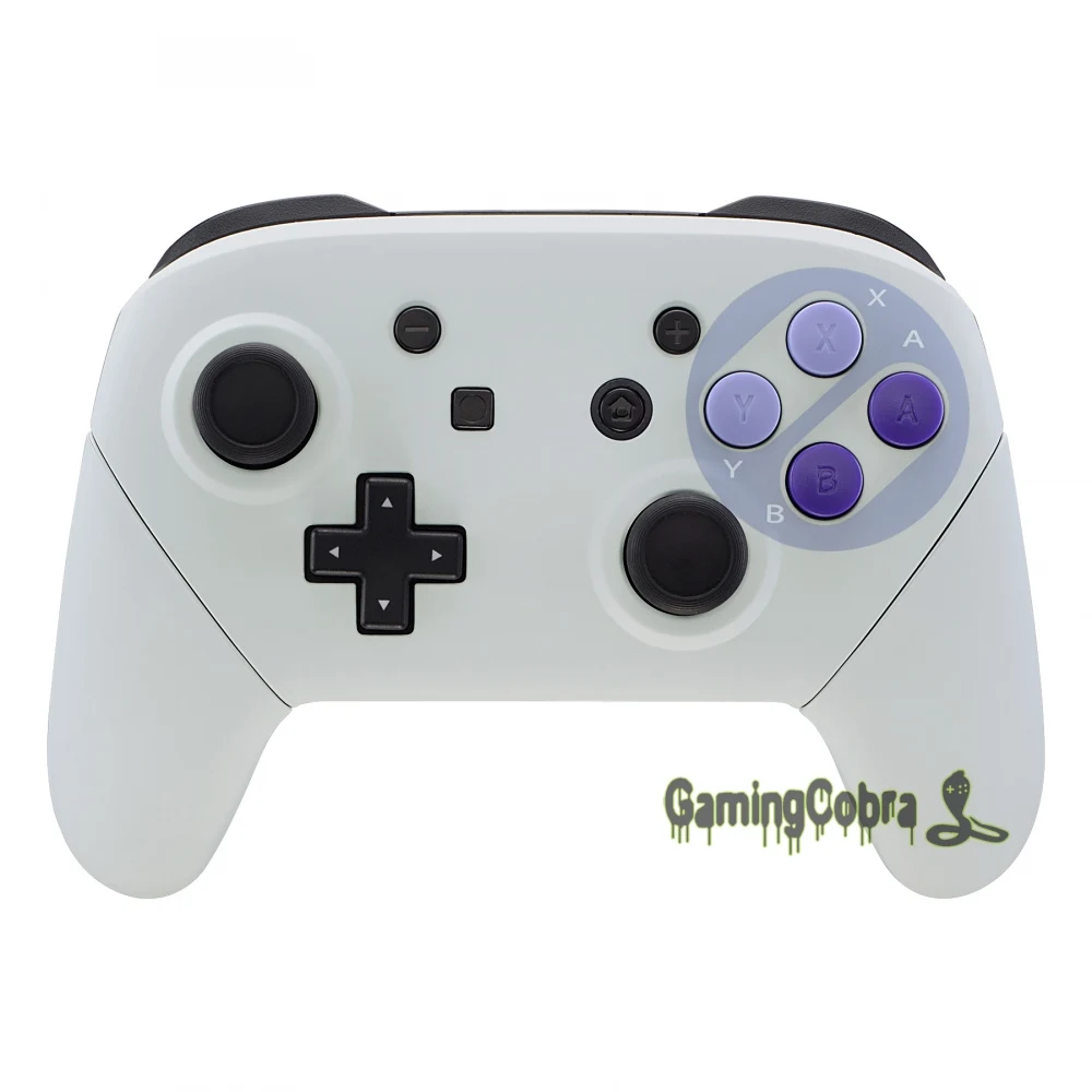 Мягкий сенсорный Классический SNES стиль лицевая панель Корпус оболочка Крышка ж/ручки Замена для nintendo Switch Pro контроллер