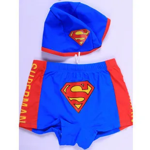 

Xiqi New Style CHILDREN'S Swimming Trunks BOY'S Quick Drying Pants Swimming Cap Superman Cartoon Pattern Swimming Swimming Trunk