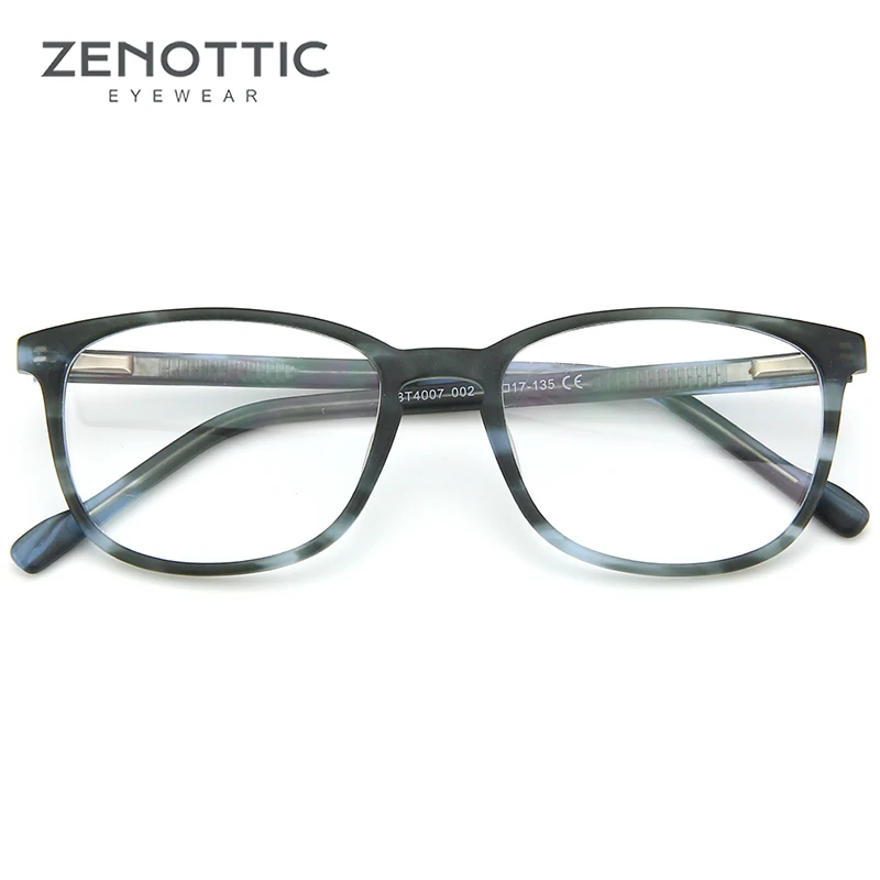 ZENOTTIC винтажные ацетатные очки по рецепту мужские фотохромные анти синий