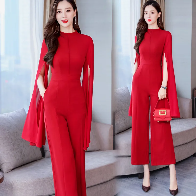 

2019 Spring New Style Slim Fit Slimming Onesie-Style Loose Pants Set