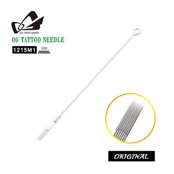 

OG Tattoo Needle Gun Curved Safety Kwadron Easy Click Professional Disposable Body Art Shading Mixed 1215M1 Needles To Tattoo