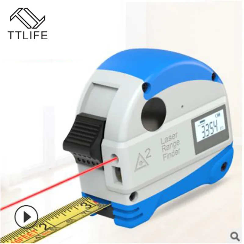 

30M Infrared Steel Tape Measure Intelligent Tapeline Laser Rangefinder Digital Electronic Infrared High Precision Range Finder