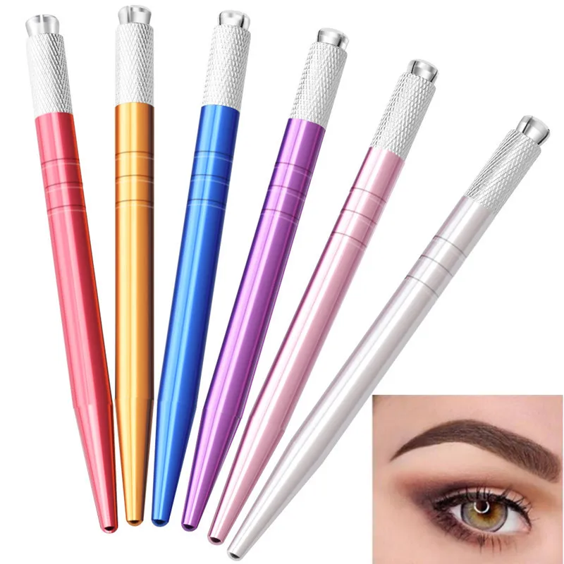 Hot Permanent Tattoo Eyebrow Microblading Machine Tools Makeup Manual Pen Handle Eyelash Mini | Красота и здоровье