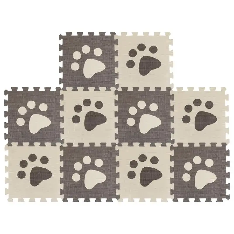 Footprint B 10 шт. EVA пены игровые маты для головоломки отличное мастерство и долговечность дети Блокировка упражнения напольные колодки красный розовый - Цвет: Footprint B