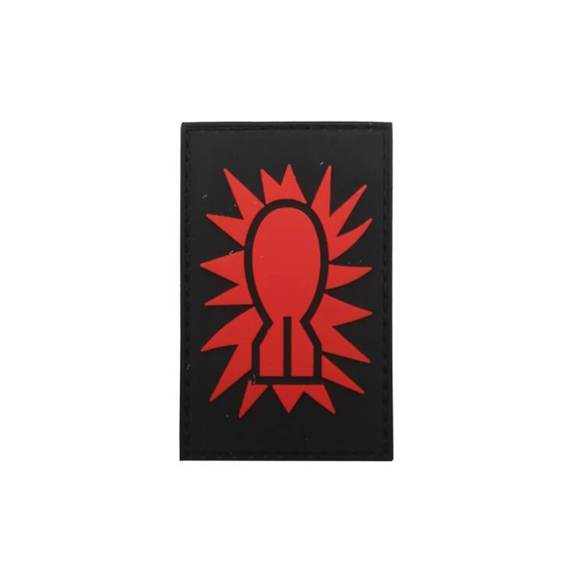 1 шт. 3D вышивка ПВХ взрыв EOD значок нашивка на нарукавную повязку джинсовая куртка рюкзак шляпа высокого класса одежда аксессуары патч 8*5 см - Цвет: D