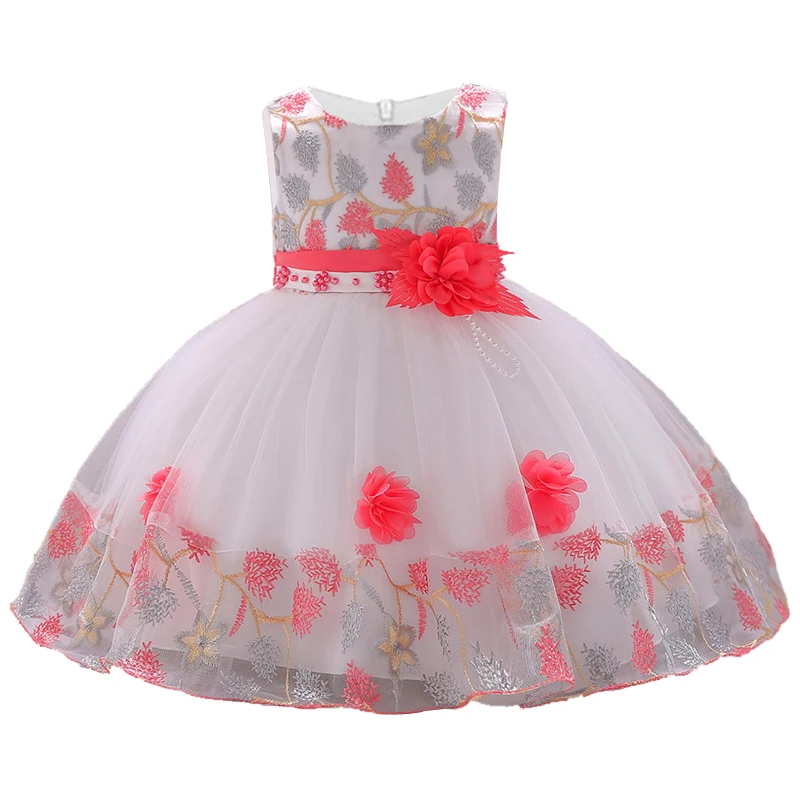 Кружевное фатиновое платье для вечеринки, одежда для девочек Детская летняя одежда Платья принцессы для дня рождения, для детей от 6 до 24 месяцев, 1 год, snewborn