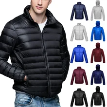 Хит, ультра-тонкий светильник с капюшоном, зимнее пальто с утиным пухом, Складывающийся мужской светильник, пуховая куртка, верхняя одежда