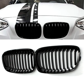 

Gloss Black Front Hood Kidney Grille Grill for BMW 1-Series F20 F21 114B 118B 125B 2011-2014 51137239022 51137239021