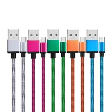 1 м 2 м Micro USB цветной Android мобильный телефон usb кабель для зарядки для samsung белый оранжевый синий Быстрый Кабель зарядного устройства 1A 1.7A