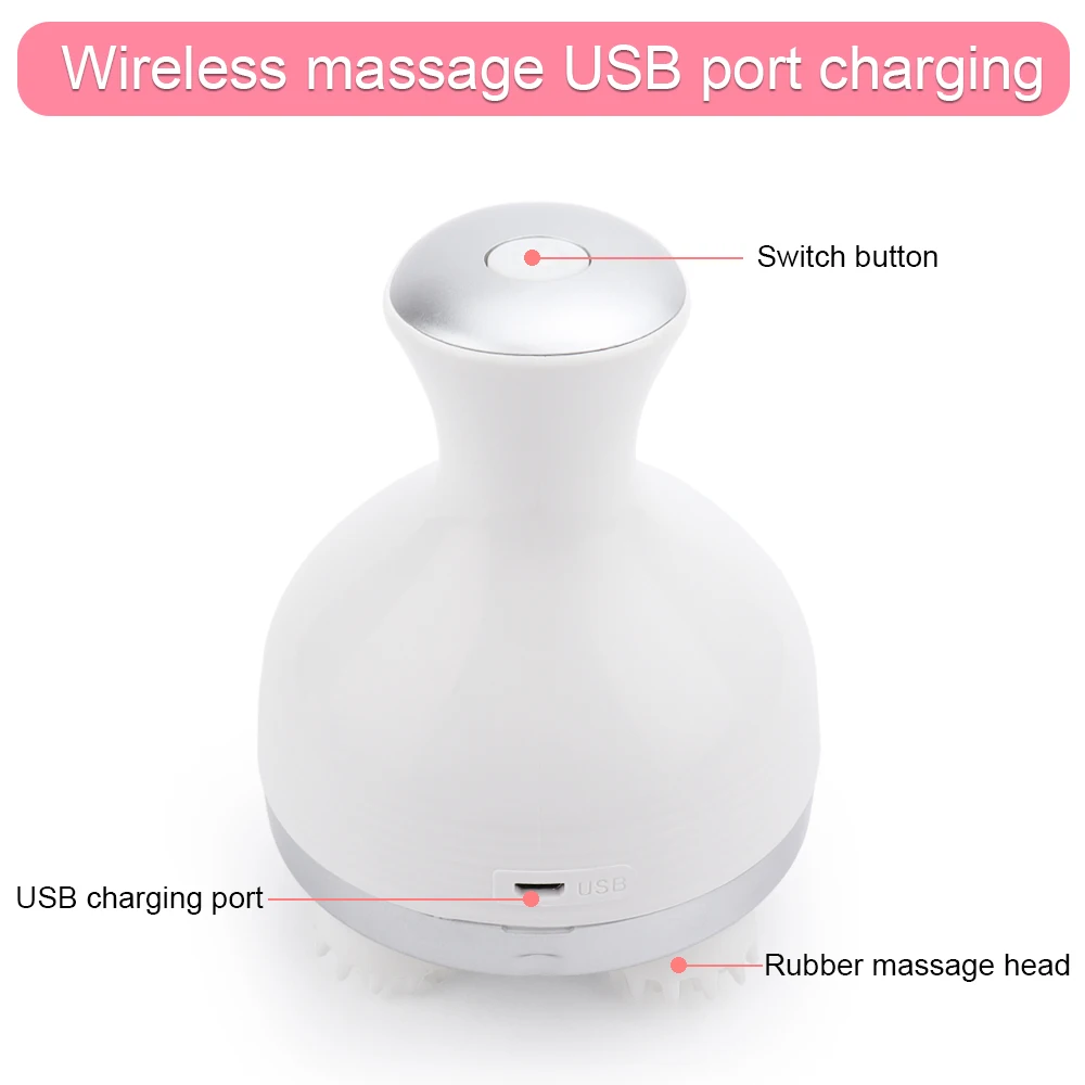 Electric Head Massager Cat Paw Massager Roller Body Relax Massage Household Handheld Wireless Massage Claw For Head Arms Legs