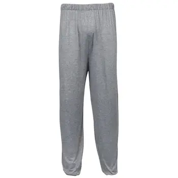 

yoga pants Loose Modal bloomers pants home tai chi harem joggers sweat Pants both men and women-Light Grey,L