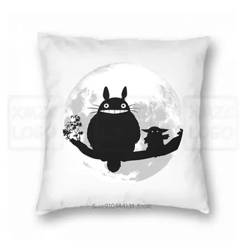 

The Mandalorian Fun Baby Yoda Hispter Pillow case Totoro And Yoda Baby From The Mandalorian With This