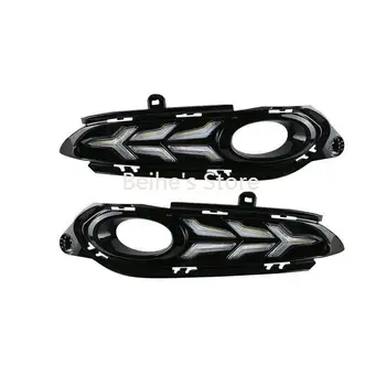

For Honda Vezel Car DRL LED Daytime Running Light White+Yellow Drive Lamp