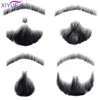 Man's Lace Beard Hand Made Real Hair Fake Beard Mustache Fancy Synthetic Lace Invisible for Makeup Fake Hair Cospaly Party Tools ► Photo 2/6