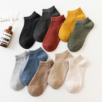 

Spring and breathable socks lingerie ukraine harajuku summer kawaii new Japanese pumping boat socks women solid color cotton