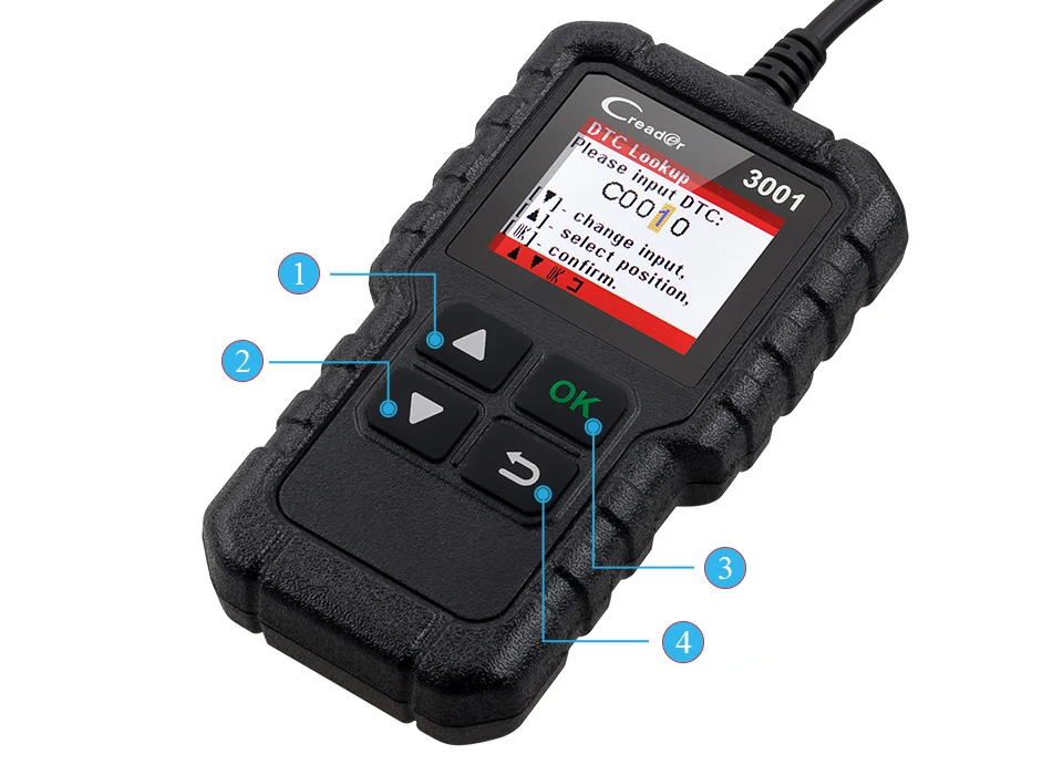 X431 CR3001 авто полный OBD2 OBDII сканер кода OBD 2 Creader 3001 автомобильный диагностический инструмент PK ELM327 AD310 сканирующий инструмент