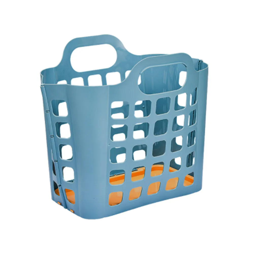 Dirty Clothes Basket Foldable Laundry Storage Basket Bathroom Clothes Hanging Bag Household Wall-mounted Mesh Storage Hamper