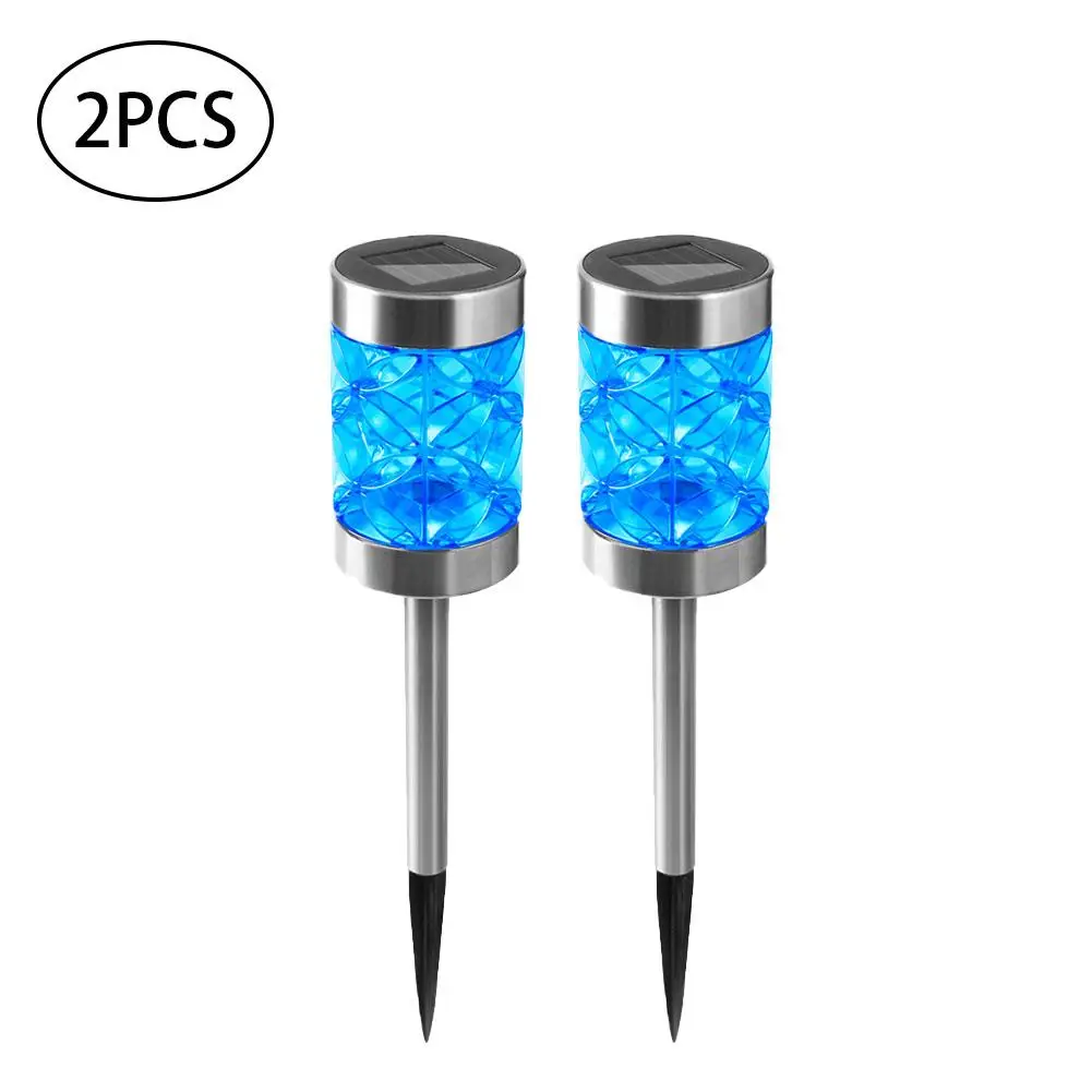 

2PCS Solar Lawn Light Outdoor Waterproof In-ground Lamp Festival Decorative Light for Garden Courtyard