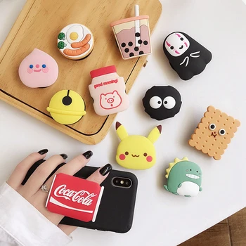 

Cute Cartoon Finger Grip Holder Clip Ring Stand for iPhone Samsung Huawei Xiaomi Pocket Socket Air Bag Cell Phone Bracket Mount