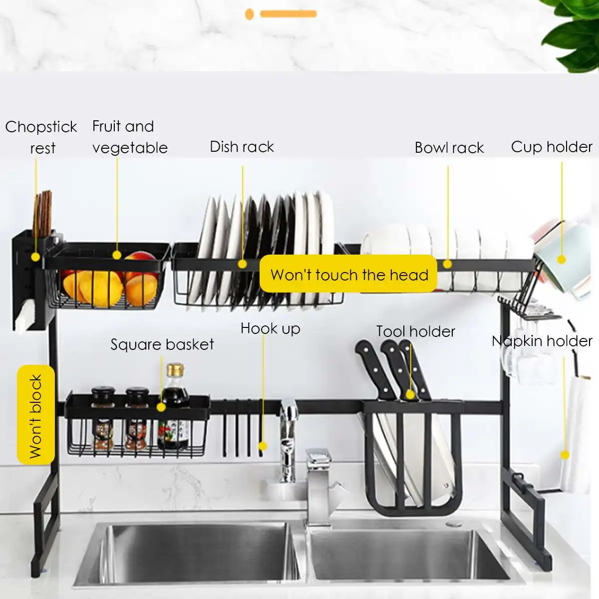 Stainless Steel Dishes Rack Multi Use Kitchen Organizer Bowl Dish Drying Stand High Temperature Baking Paint Racks Holders Aliexpress