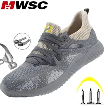 MWSC/светильник; Мужская Рабочая обувь с защитой от разбивания стальным носком; рабочие ботинки; безопасные строительные ботинки; мужские безопасные рабочие кроссовки