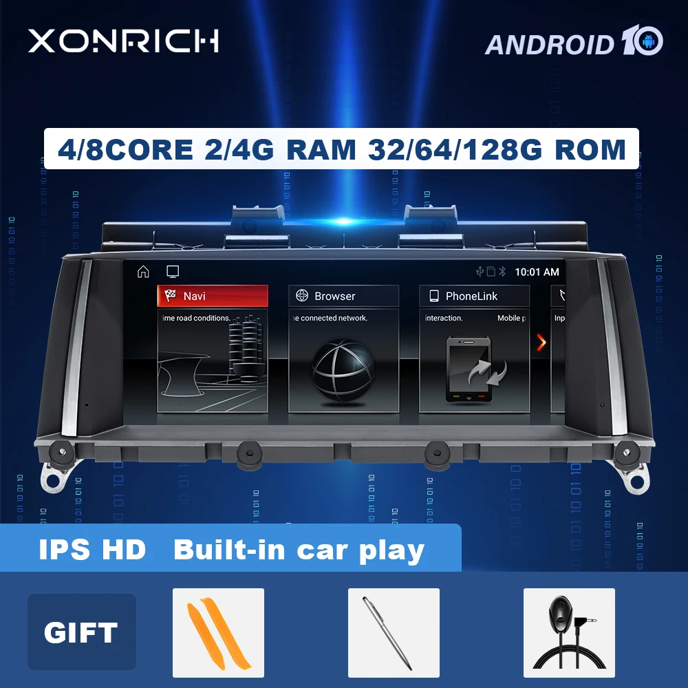 IPS 10.25&quot Car Multimedia Player For BMW X3 F25 X4 F26 CIC NBT System Android 10.0 Autoradio Headunit Navigation GPS Screen 4G |