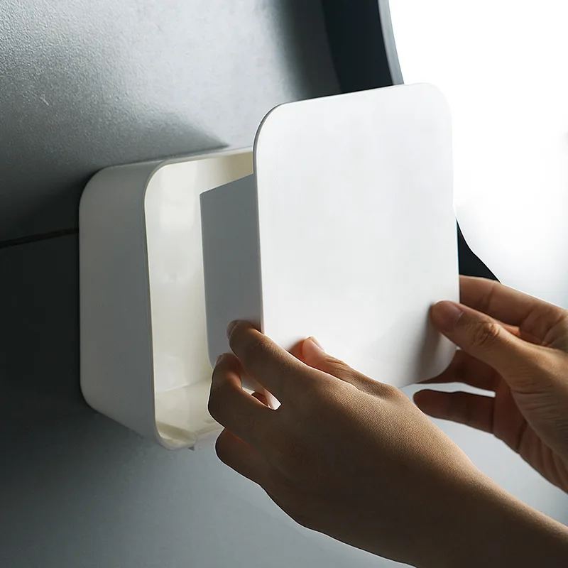 

Toilet Desktop Washbasin Bathroom Wall Hole Punched Plastic Stacks Household Small Objects Wall Hanging Storage Box