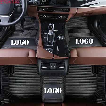 black ETOATUO Пользовательский логотип автомобильные коврики для Mercedes Benz все модели A160 180 B200 c200 c300 E класс GLA GLE S500 GLK аксессуары автомобиля - Название цвета: black