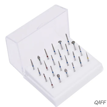 

24Pcs High Speed Dental Brush Diamond Burs Set Tooth Care Polishing Drill Bits
