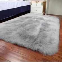 LIU толстый плюшевый ковер из искусственной шерсти для кровати, спальни, гостиной, окон, меховой коврик, современный диван, мягкие тапеты на заказ