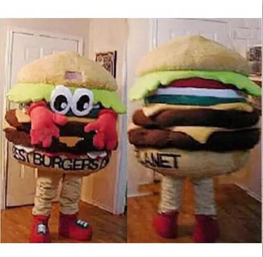 

The Planet Hamburger Mascot Costume Suits Cosplay Party Game Dress Outfits Advertising Carnival Halloween Xmas Easter Festival
