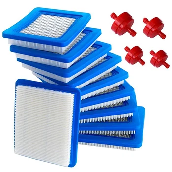 

Suitable for Briggs and Stratton in 10 Packs 491588S Air Filter + 394358 Fuel Filter 491588 Toro 20332 Craftsman 33644