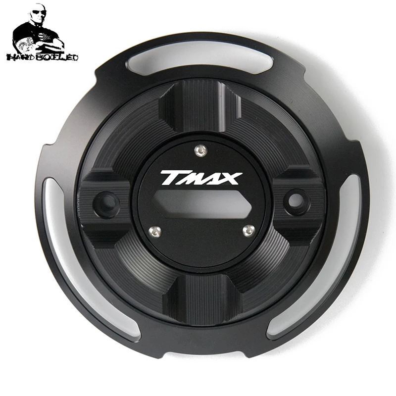 Аксессуары для мотоциклов TMAX крышка статора двигателя с ЧПУ Защитная крышка для Yamaha TMAX T-MAX 560 TMAX560 - Цвет: Черный