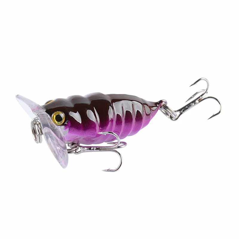 1 pcs insectes topwater en plastique appâts de pêche au leurre bass